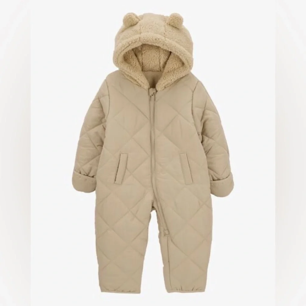CARTERS baby quilted hooded pram